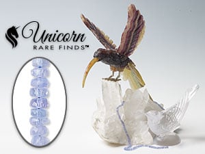 New Unicorn Rare Finds - Limited Quantity Rondelle Tanzanite Beads
