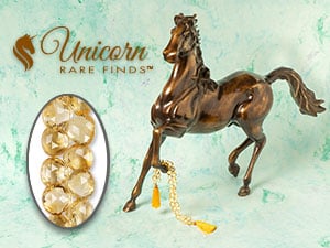 New Unicorn Rare Finds - Citrine Teardrop Beads